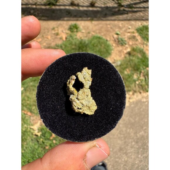 Gold on Quartz Crystal Nugget Specimen - Grass Valley, California - 1.8 grams - Picture 5 of 8
